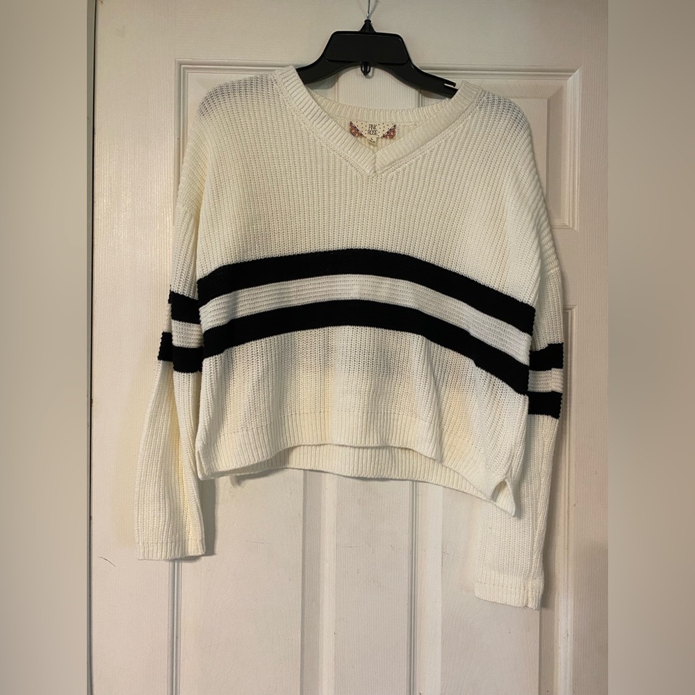 Pink rose sweater